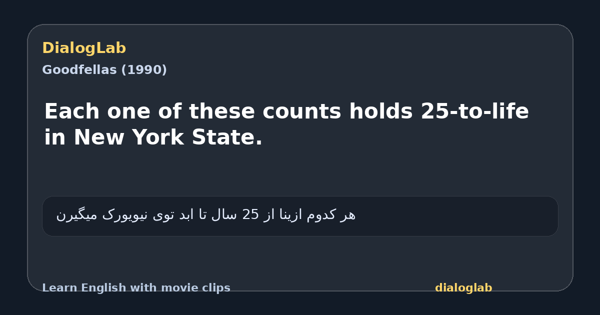 Share card for Each one of these counts holds 25-to-life in New York State.