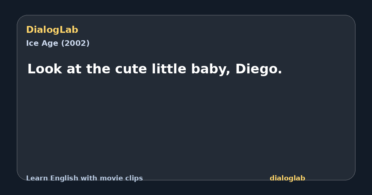 Share card for Look at the cute little baby, Diego.