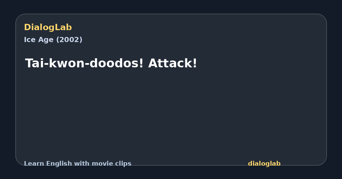 Share card for Tai-kwon-doodos! Attack!