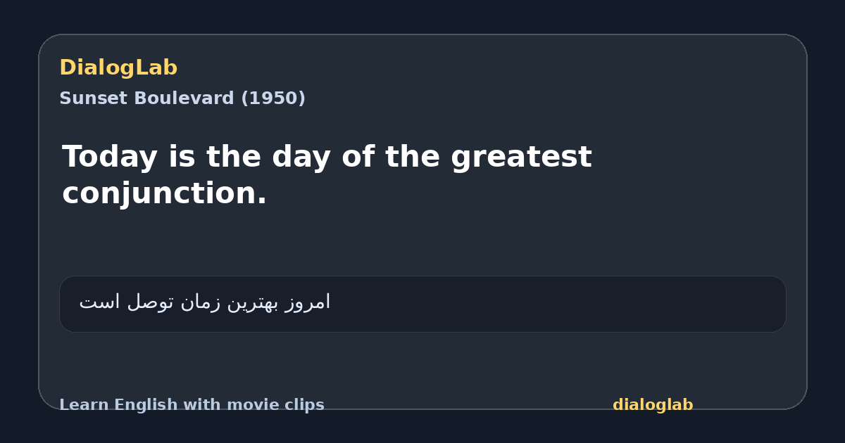 Share card for Today is the day of the greatest conjunction.
