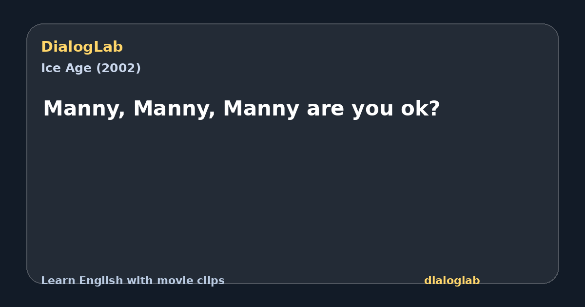 Share card for Manny, Manny, Manny are you ok?