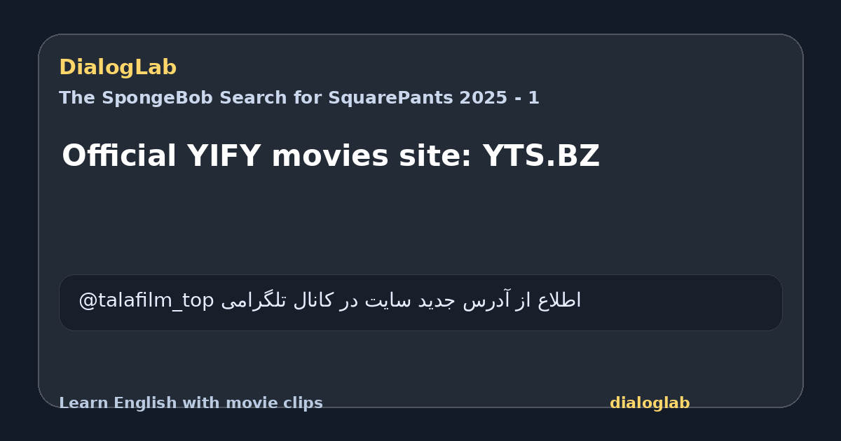 Share card for Official YIFY movies site: YTS.BZ