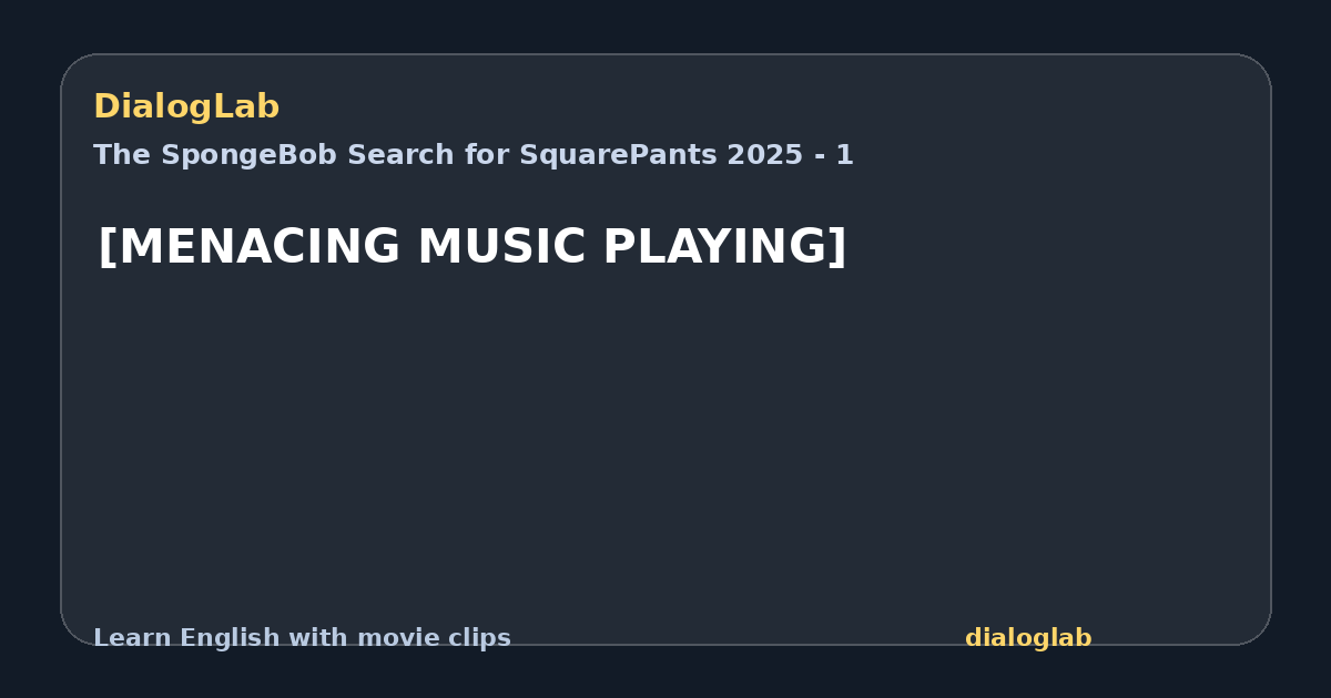 Share card for [MENACING MUSIC PLAYING]