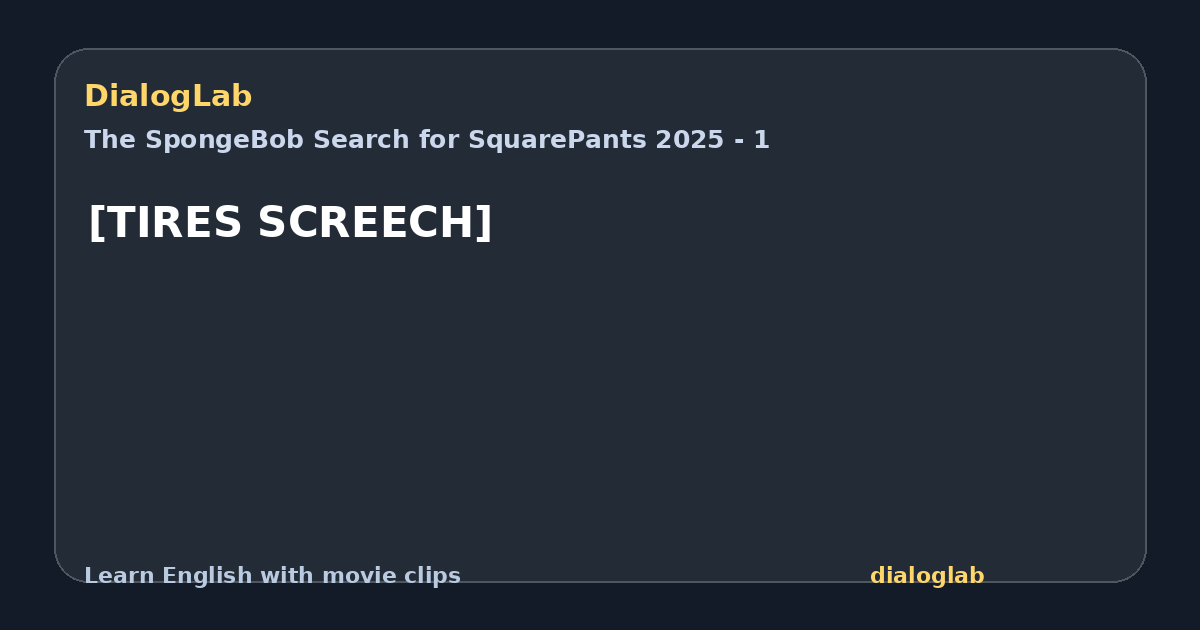 Share card for [TIRES SCREECH]