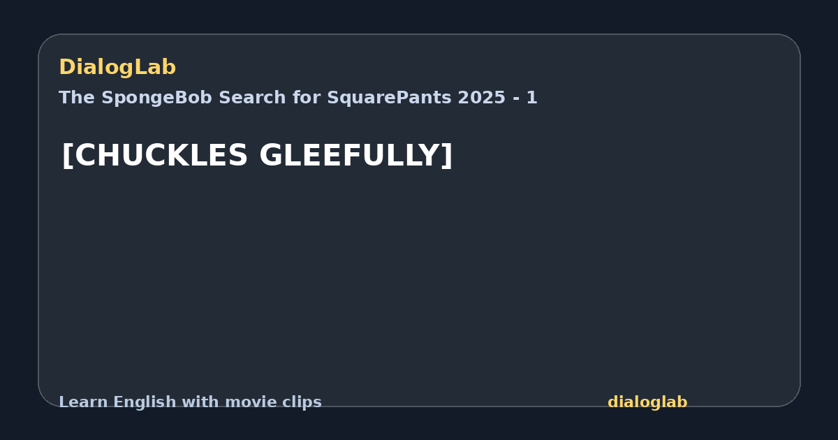 Share card for [CHUCKLES GLEEFULLY]