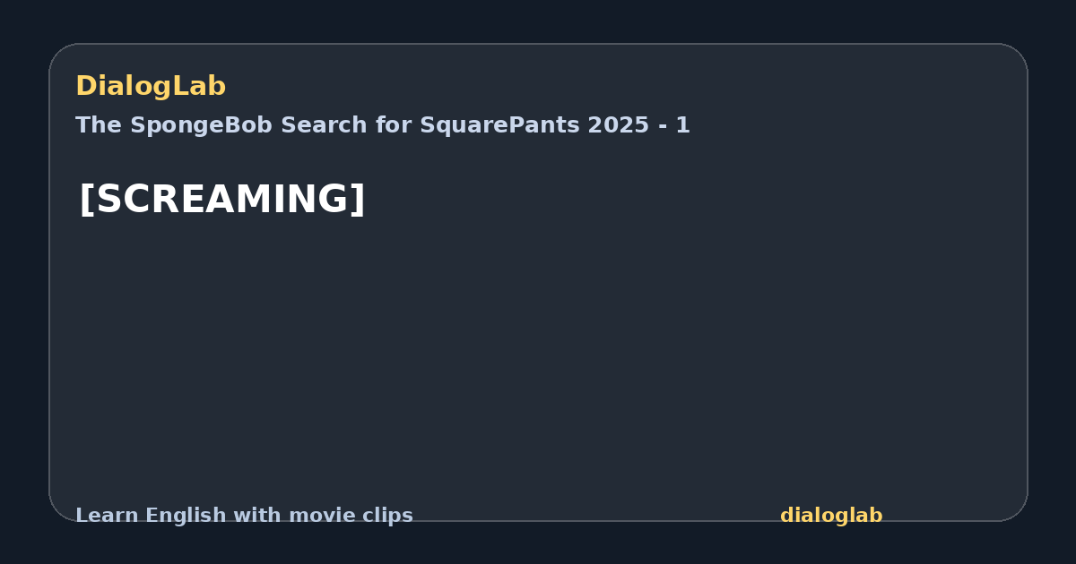Share card for [SCREAMING]