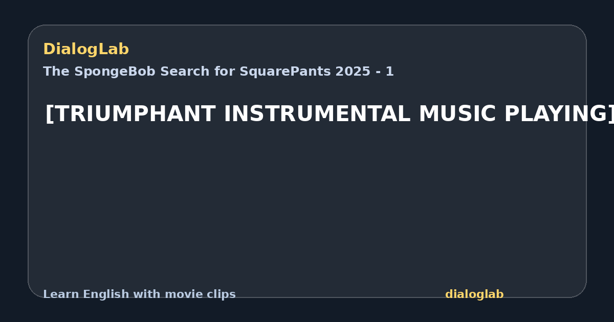 Share card for [TRIUMPHANT INSTRUMENTAL MUSIC PLAYING]