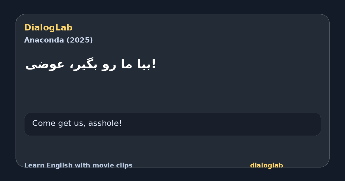 Share card for !بیا ما رو بگیر، عوضی