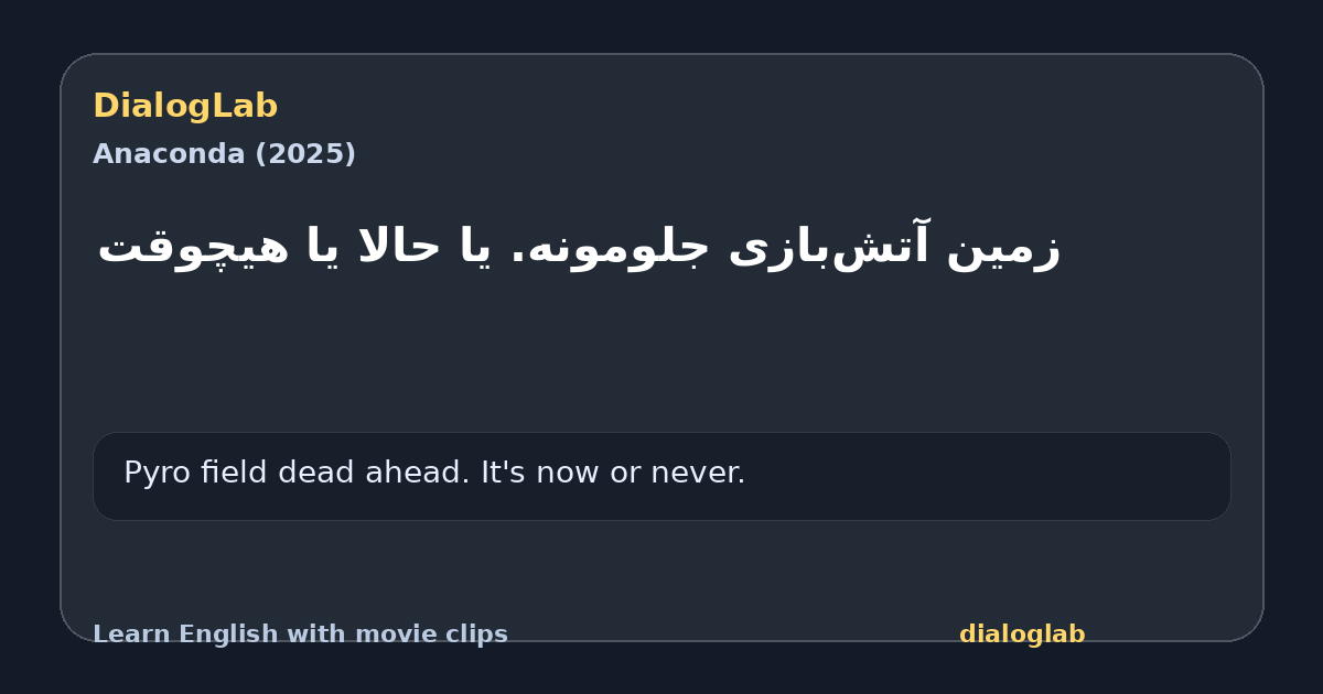 Share card for زمین آتش‌بازی جلومونه. یا حالا یا هیچوقت