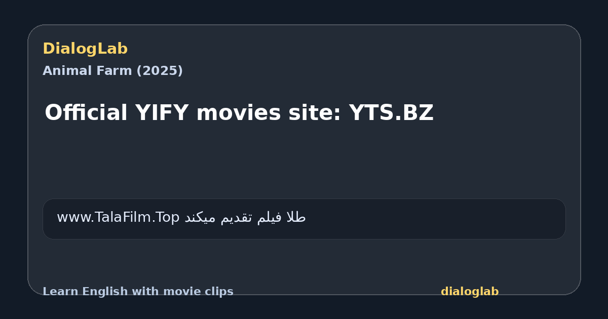 Share card for Official YIFY movies site: YTS.BZ