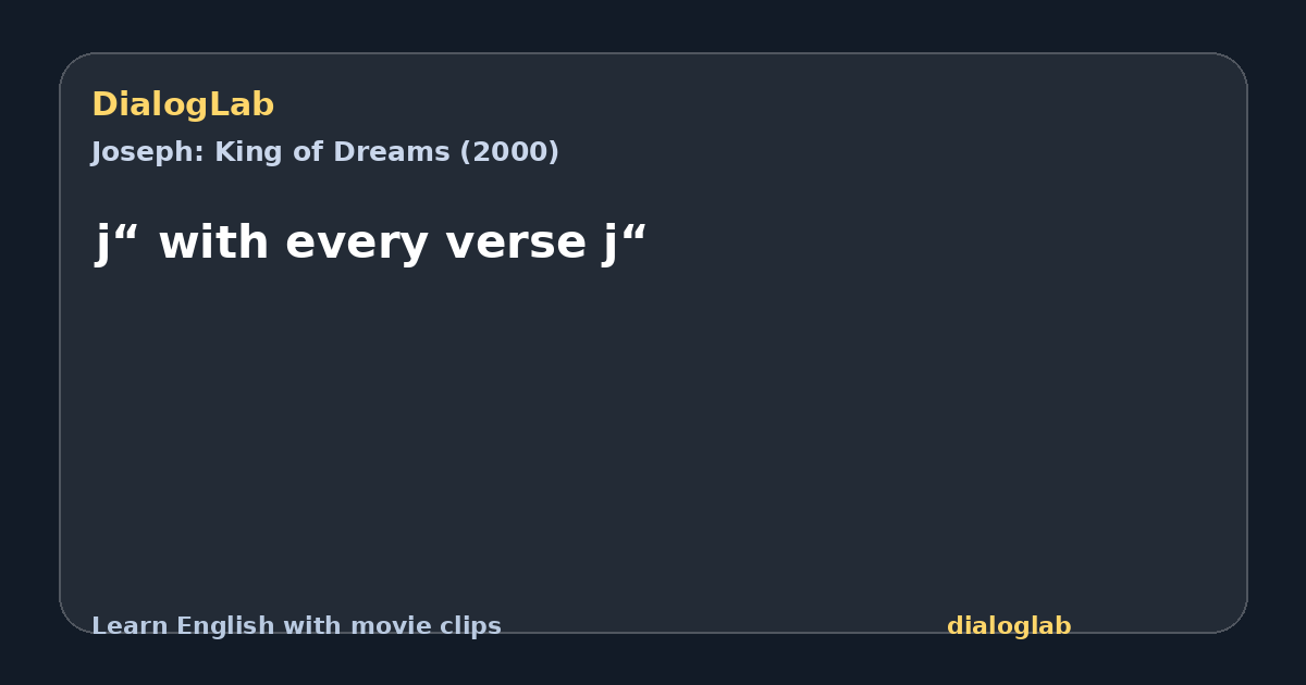 Share card for j“ with every verse j“
