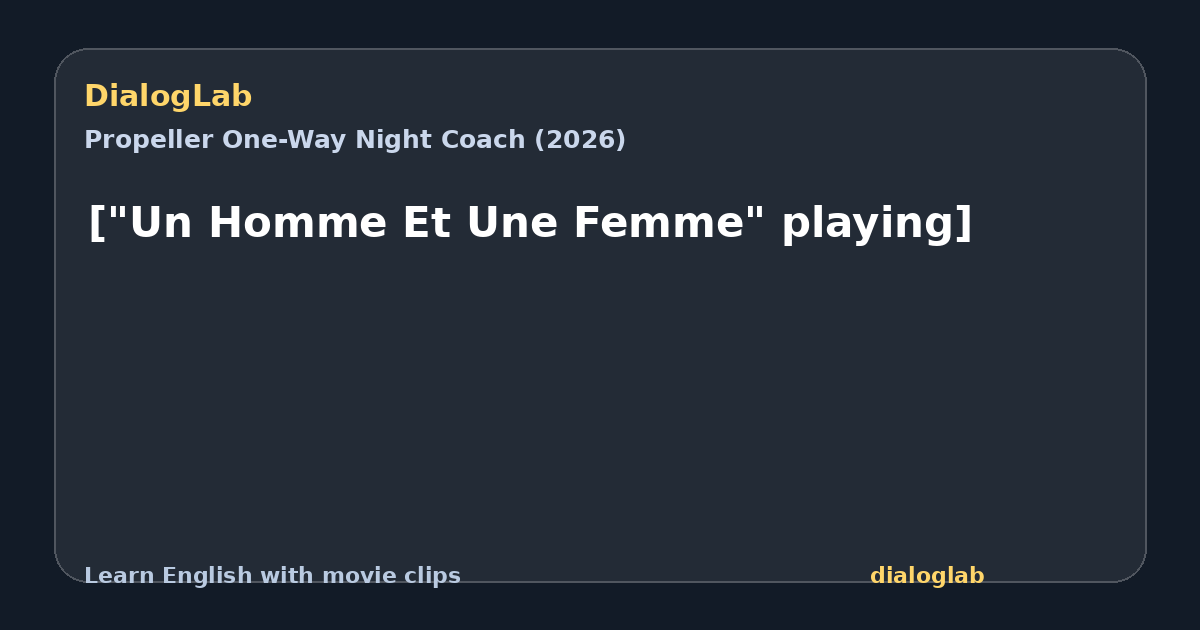 Share card for ["Un Homme Et Une Femme" playing]