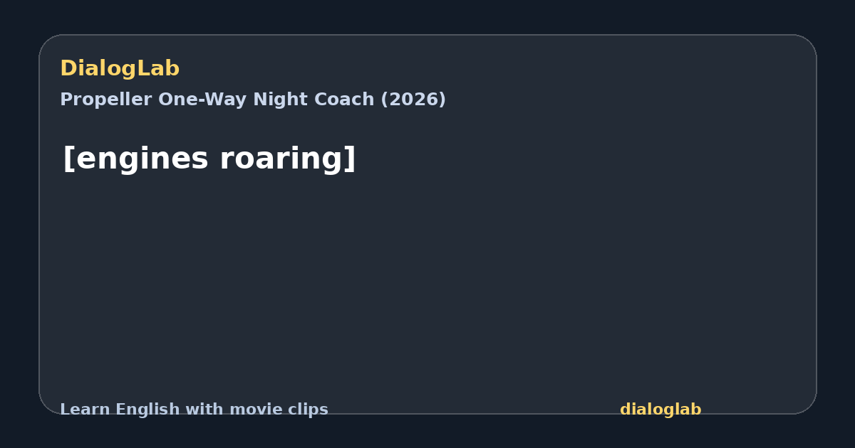 Share card for [engines roaring]