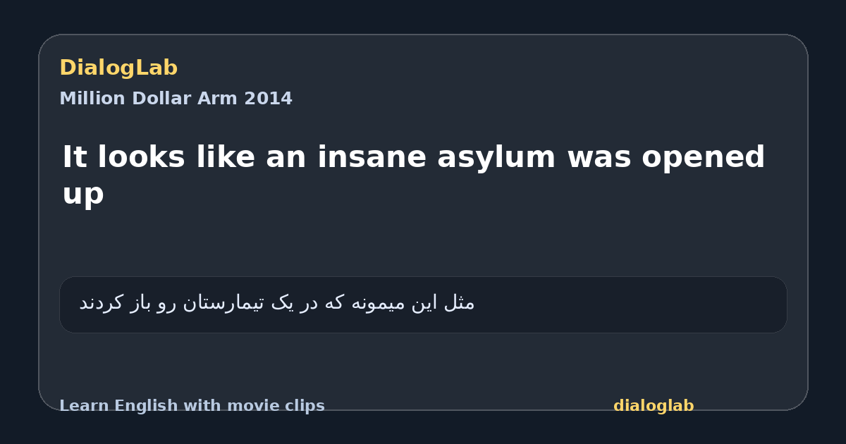 Share card for It looks like an insane asylum was opened up