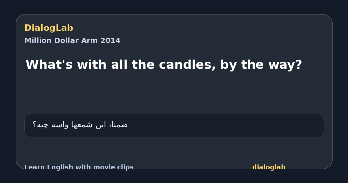 Share card for What's with all the candles, by the way?