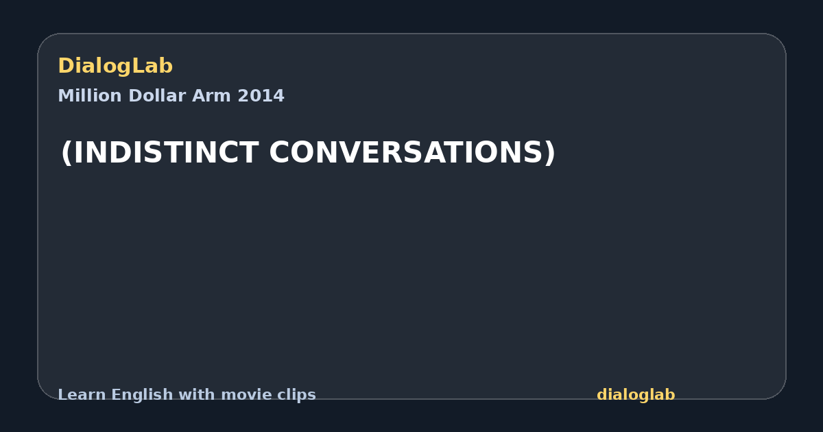 Share card for (INDISTINCT CONVERSATIONS)
