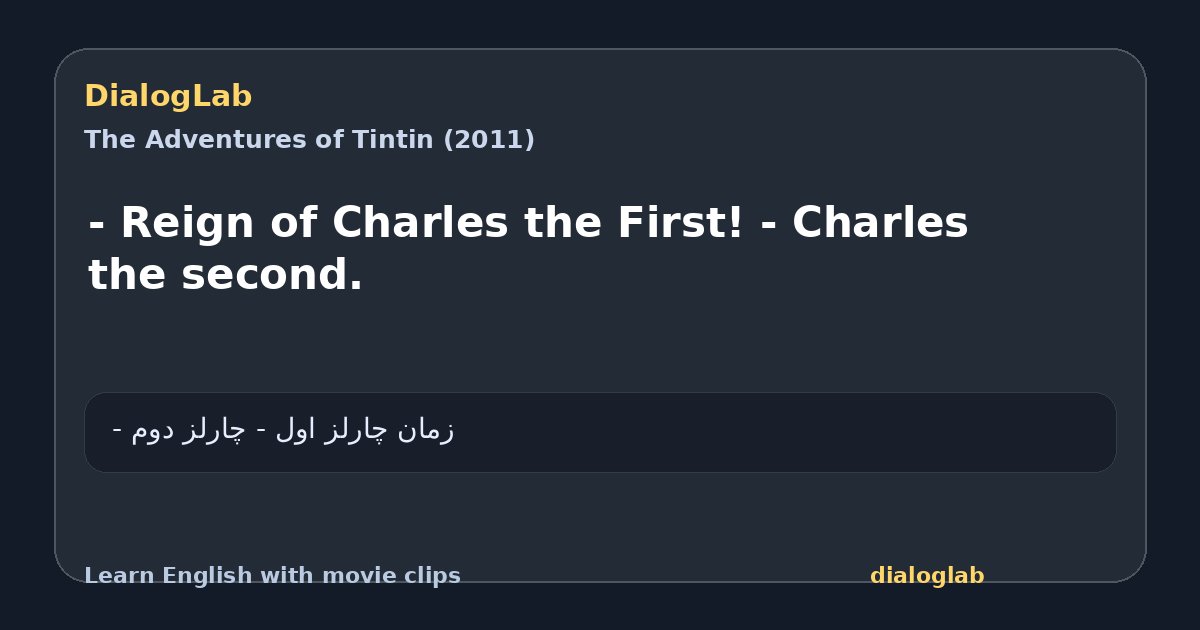 Share card for - Reign of Charles the First! - Charles the second.
