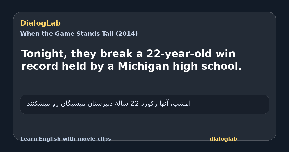 Share card for Tonight, they break a 22-year-old win record held by a Michigan high school.