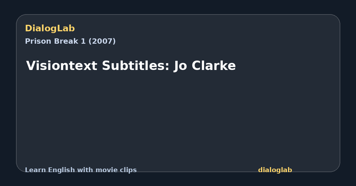 Share card for Visiontext Subtitles: Jo Clarke