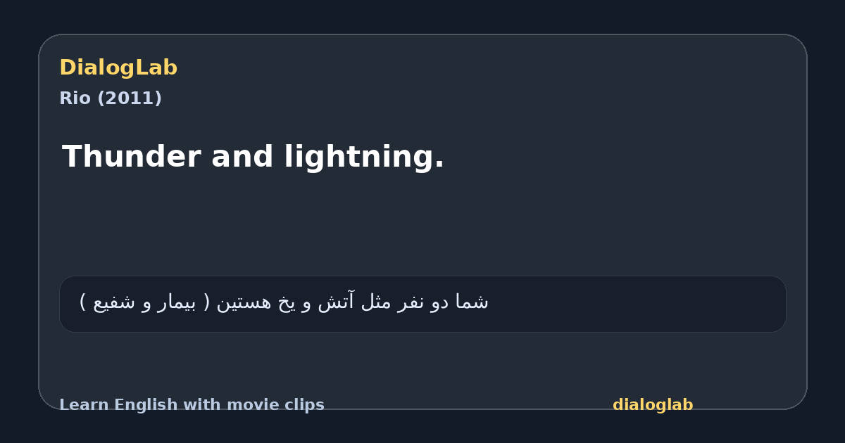 Share card for Thunder and lightning.
