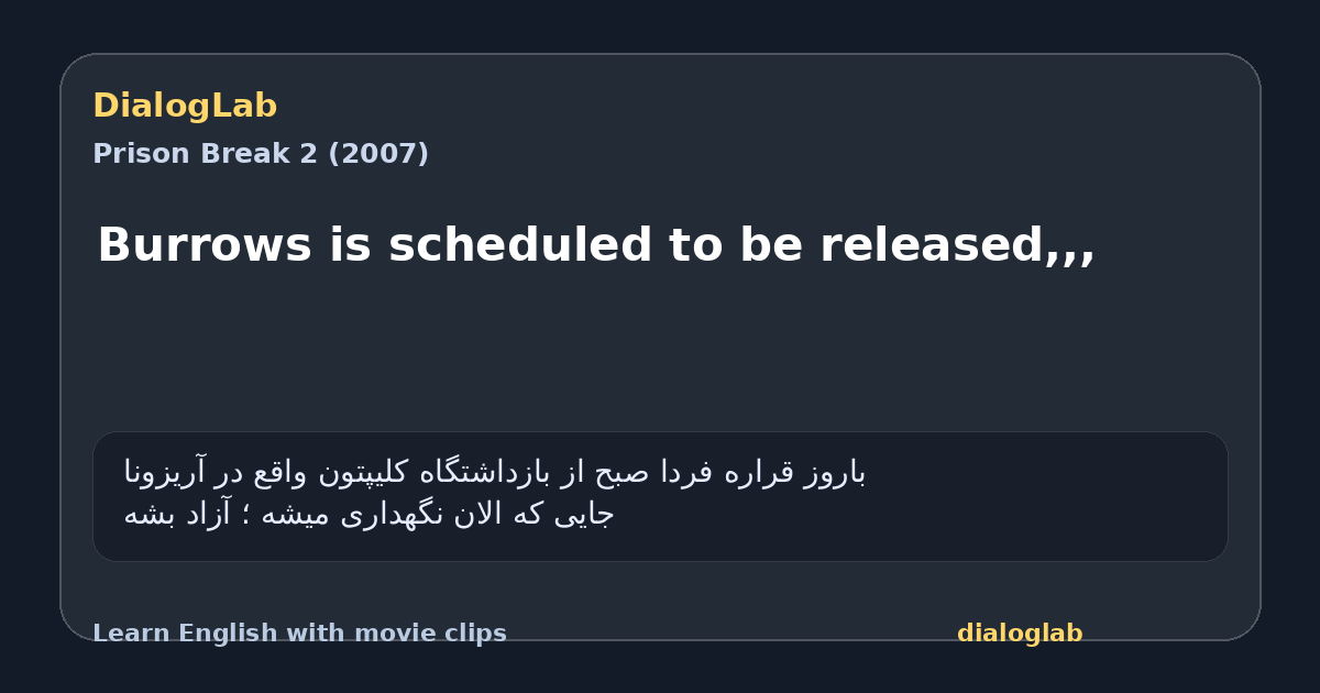 Share card for Burrows is scheduled to be released,,,