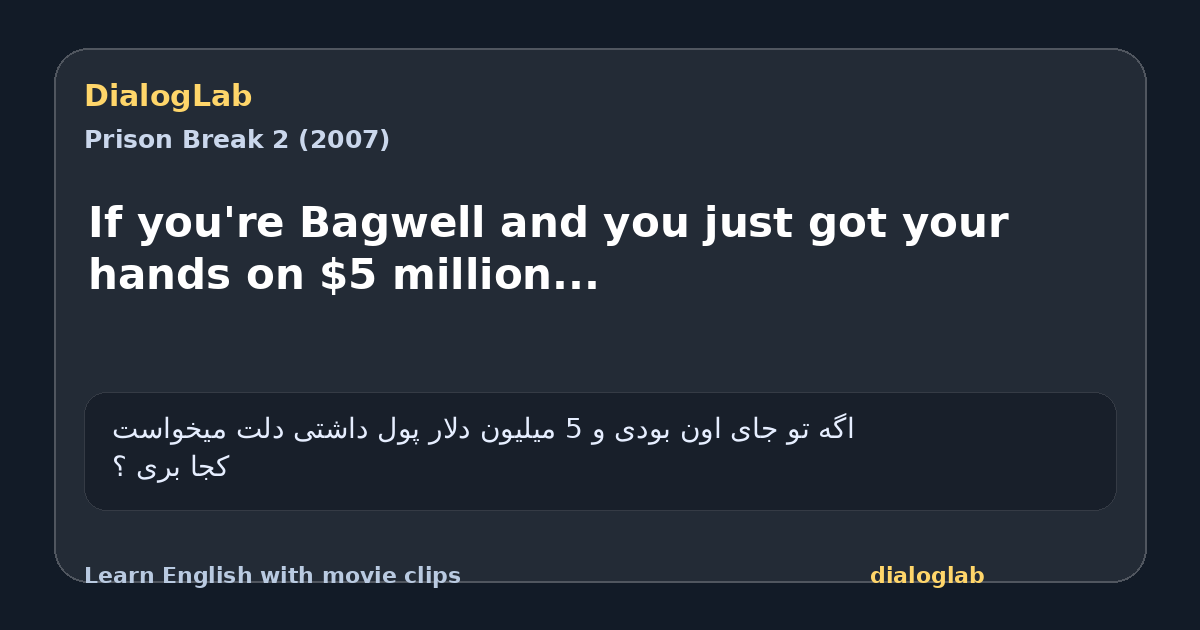 Share card for If you're Bagwell and you just got your hands on $5 million...