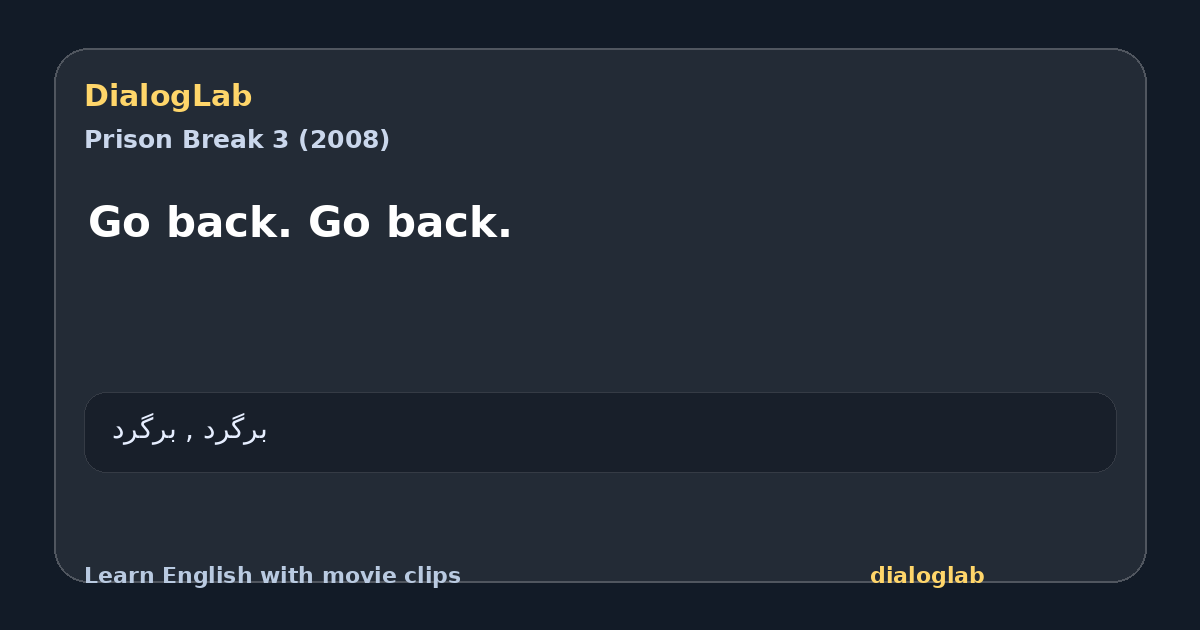 Share card for Go back. Go back.