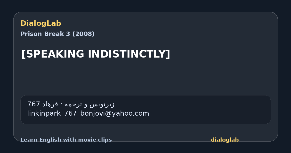 Share card for [SPEAKING INDISTINCTLY]