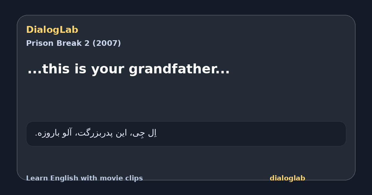 Share card for ...this is your grandfather...