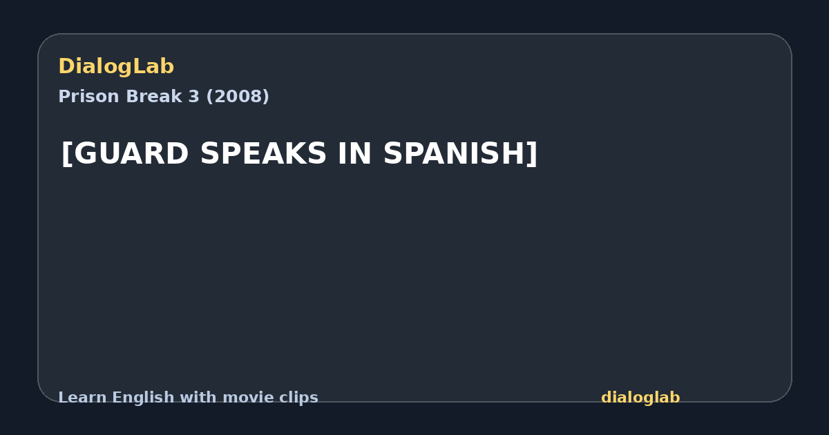 Share card for [GUARD SPEAKS IN SPANISH]