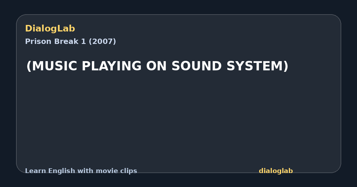 Share card for (MUSIC PLAYING ON SOUND SYSTEM)