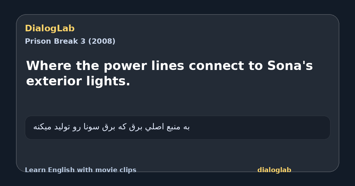 Share card for Where the power lines connect to Sona's exterior lights.