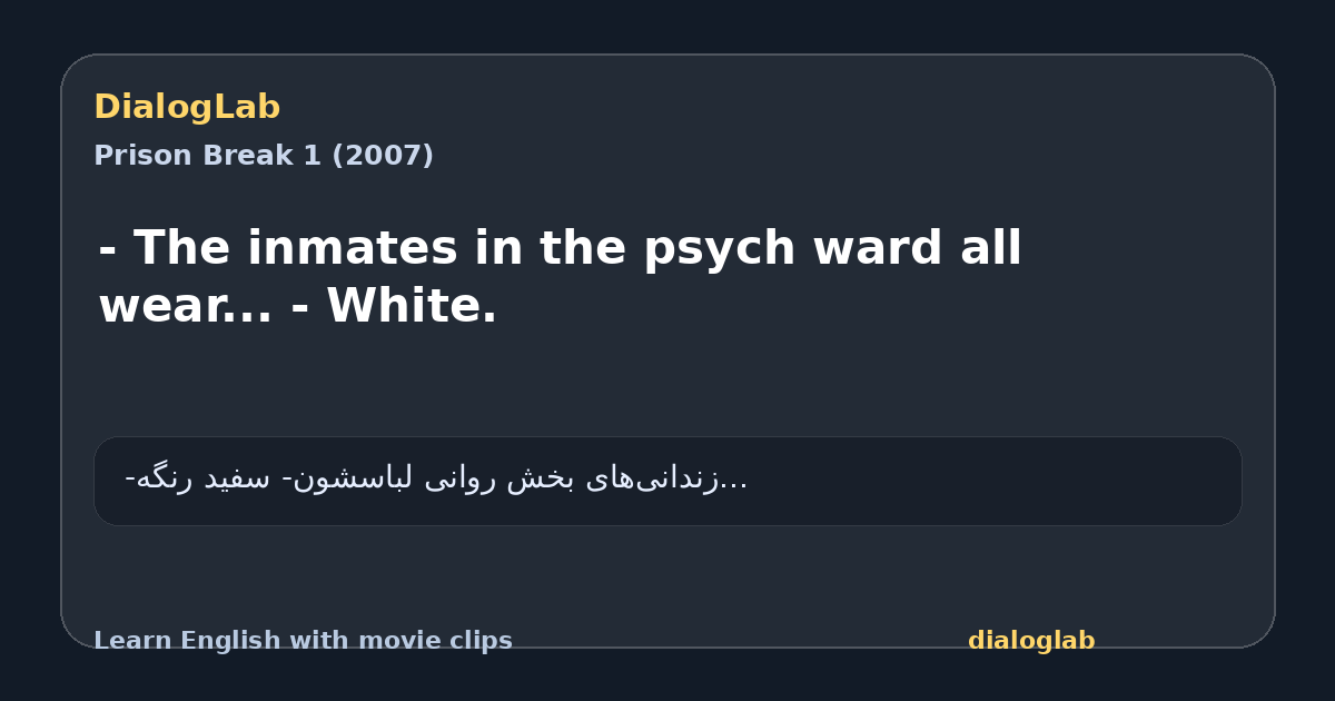 Share card for - The inmates in the psych ward all wear... - White.