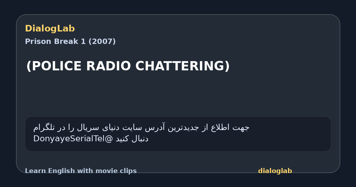 Share card for (POLICE RADIO CHATTERING)