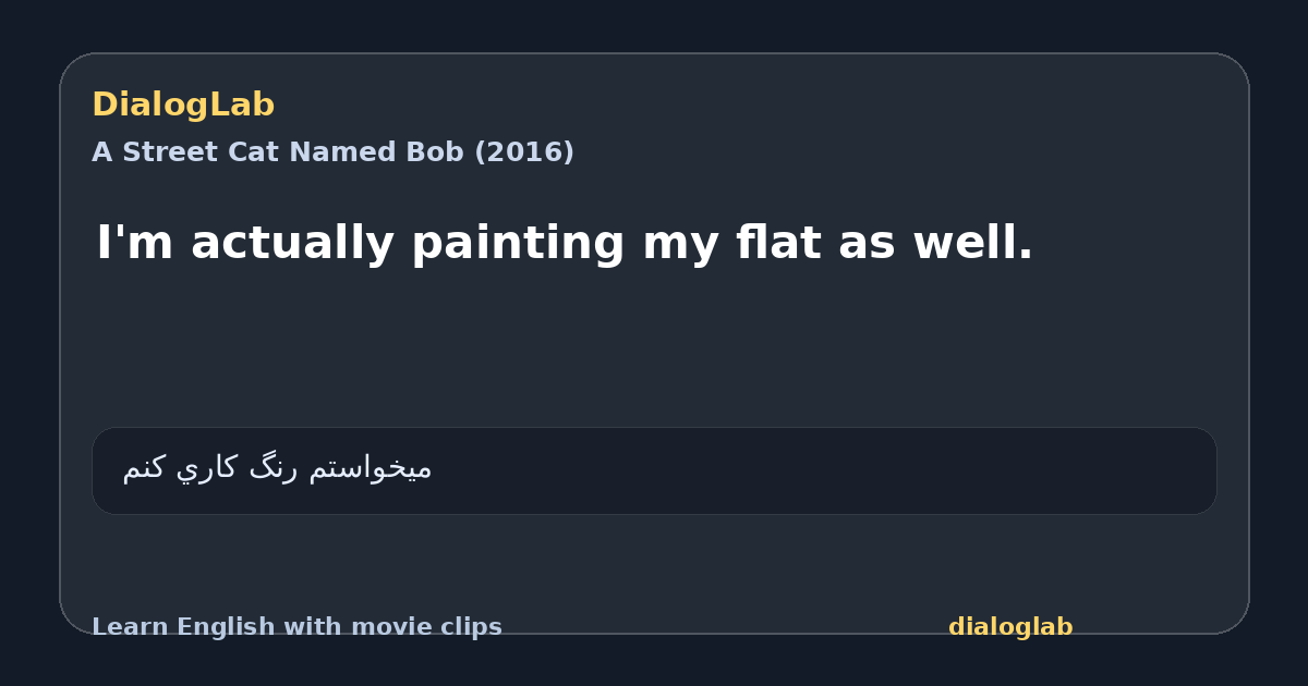 Share card for I'm actually painting my flat as well.