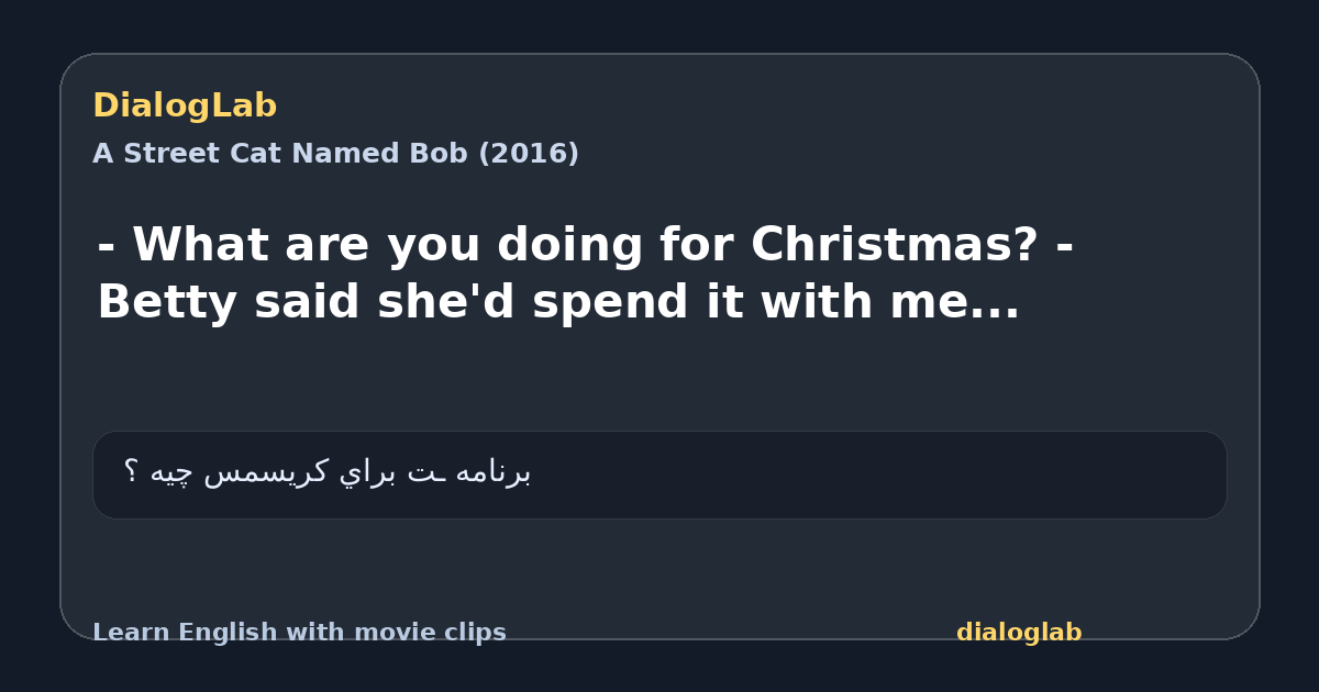 Share card for - What are you doing for Christmas? - Betty said she'd spend it with me...