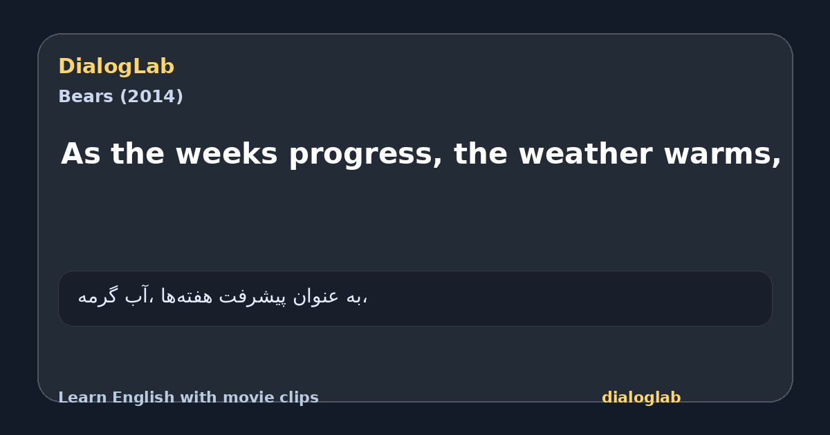 Share card for As the weeks progress, the weather warms,