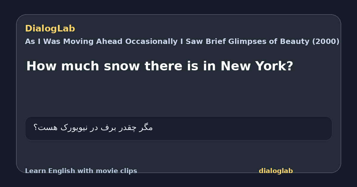 Share card for How much snow there is in New York?