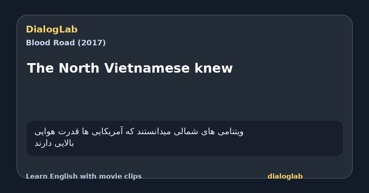 Share card for The North Vietnamese knew