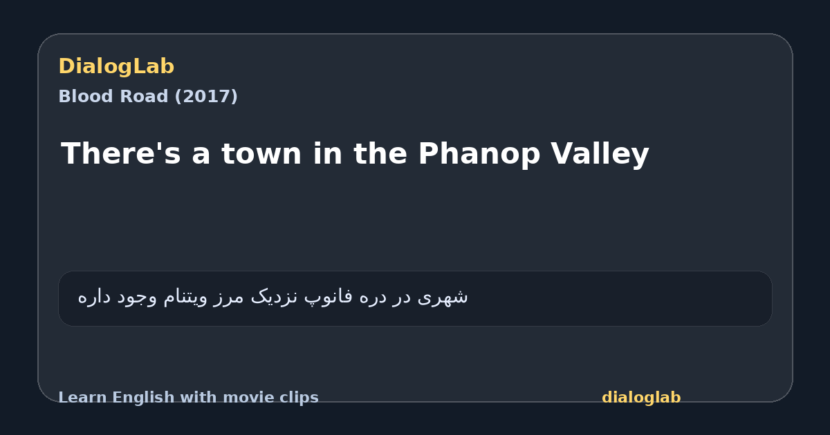 Share card for There's a town in the Phanop Valley