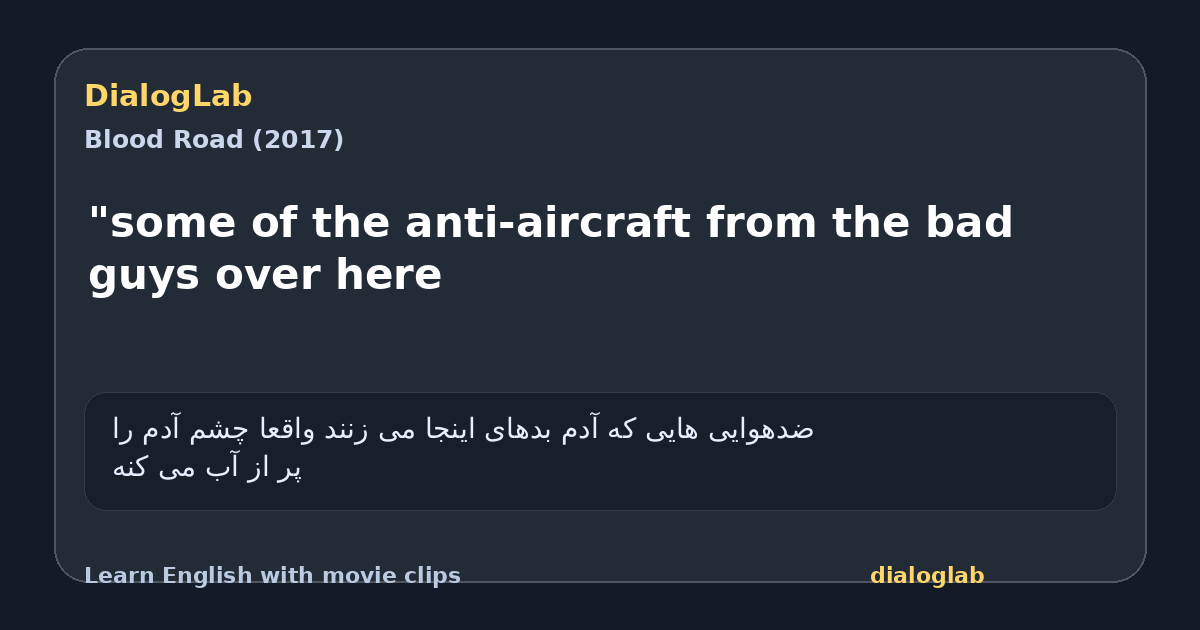 Share card for "some of the anti-aircraft from the bad guys over here