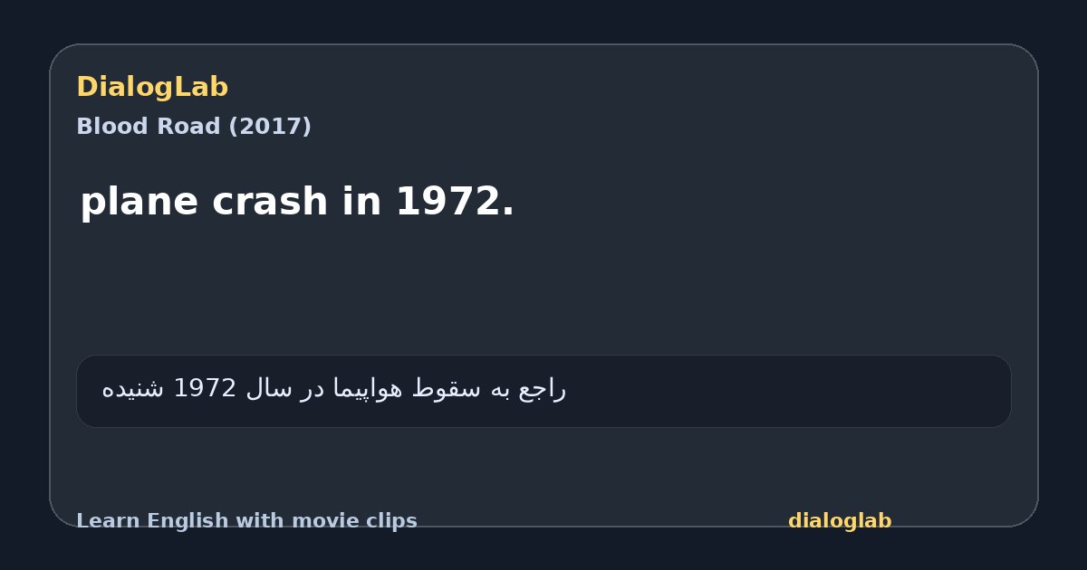 Share card for plane crash in 1972.