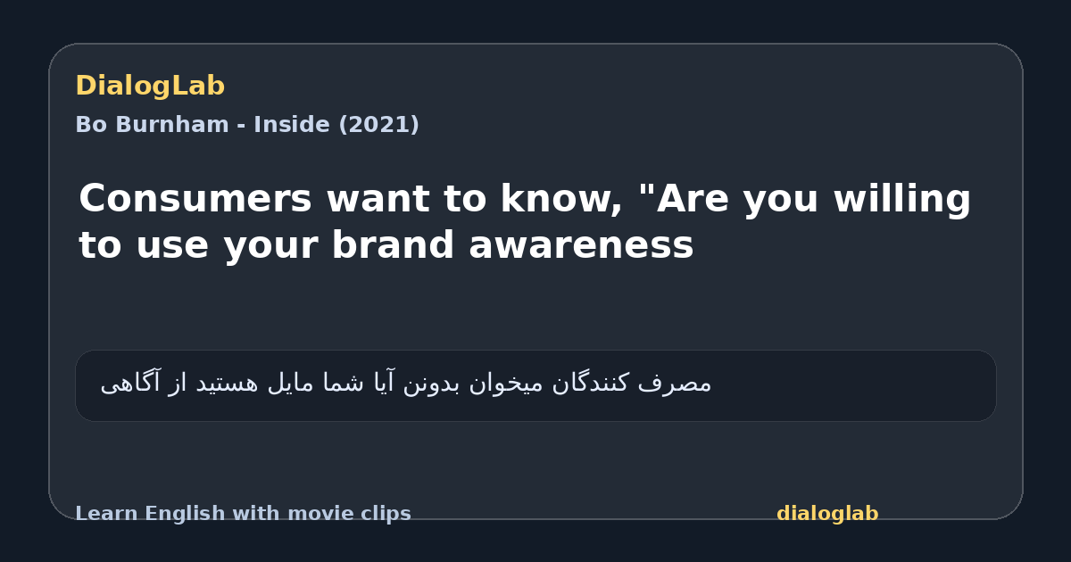 Share card for Consumers want to know, "Are you willing to use your brand awareness