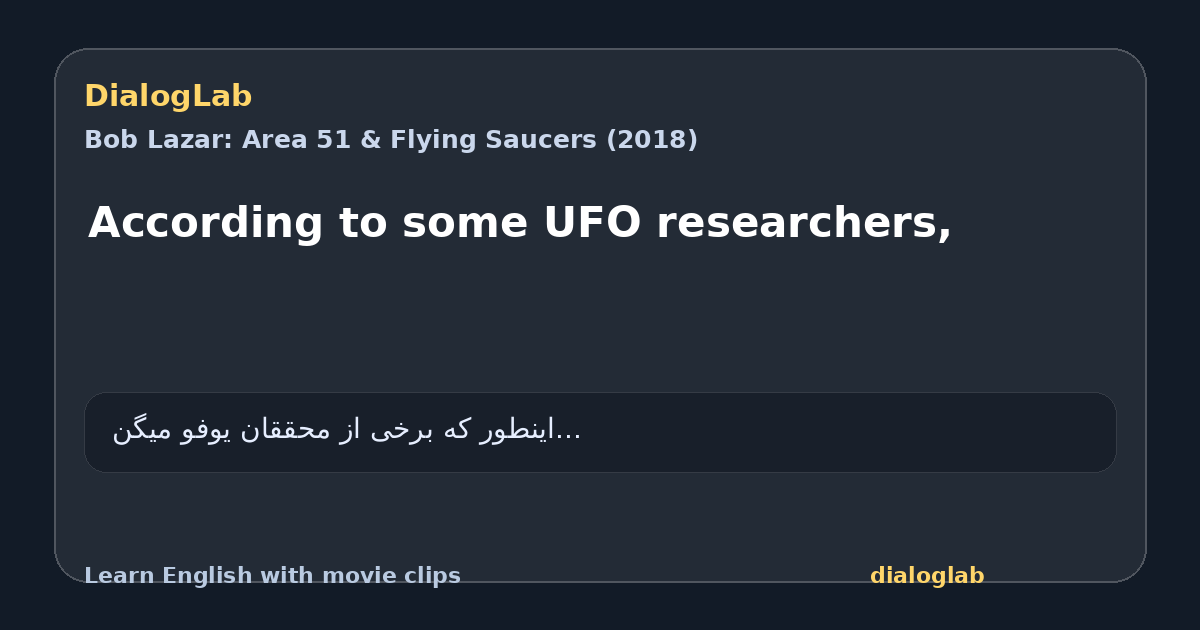 Share card for According to some UFO researchers,