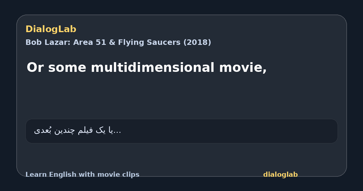 Share card for Or some multidimensional movie,