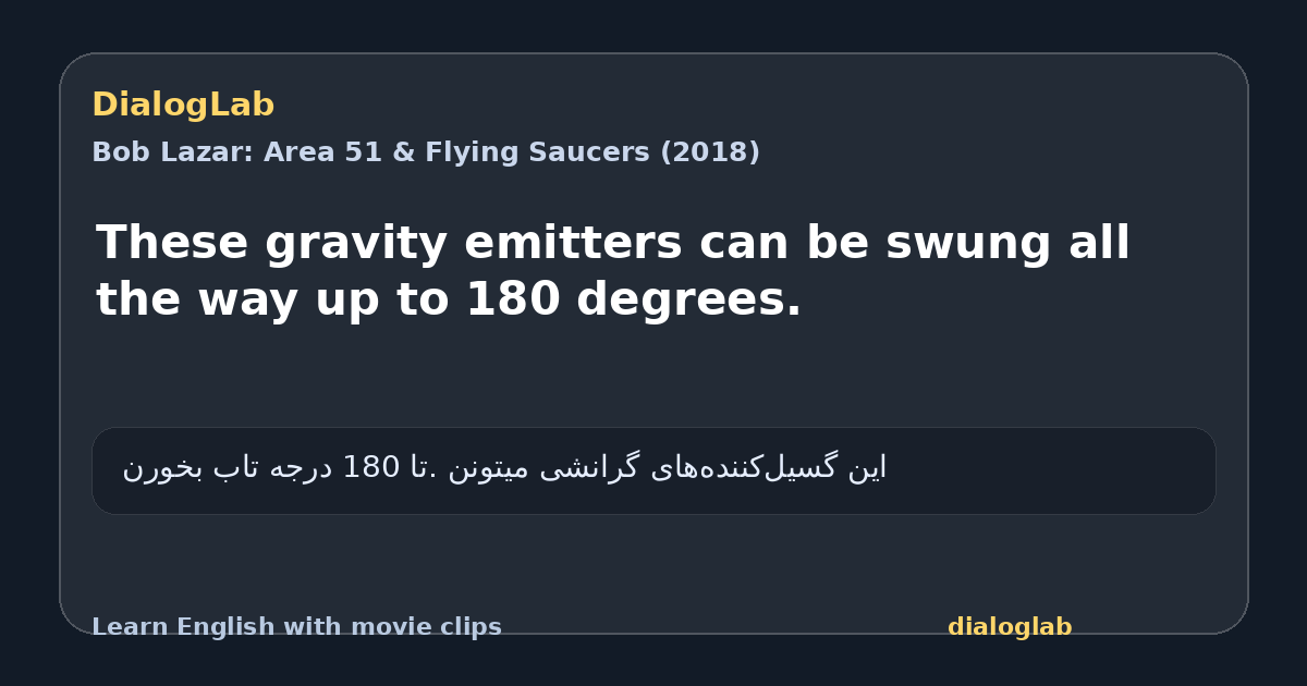 Share card for These gravity emitters can be swung all the way up to 180 degrees.