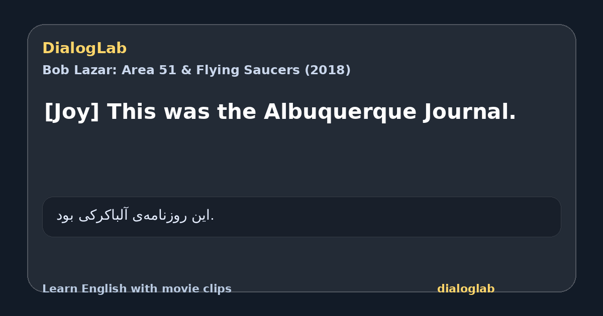 Share card for [Joy] This was the Albuquerque Journal.