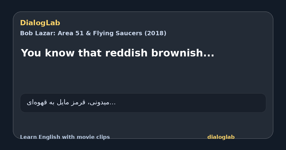 Share card for You know that reddish brownish...