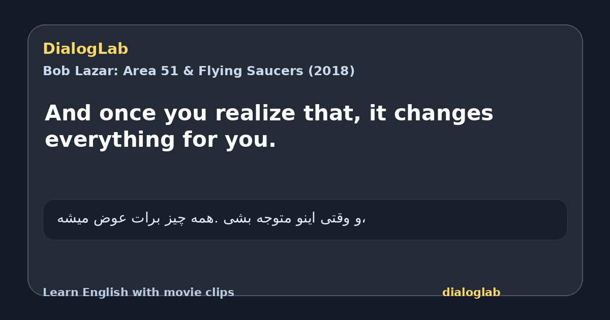 Share card for And once you realize that, it changes everything for you.