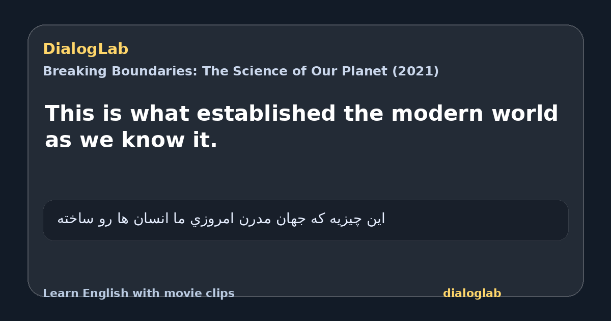 Share card for This is what established the modern world as we know it.